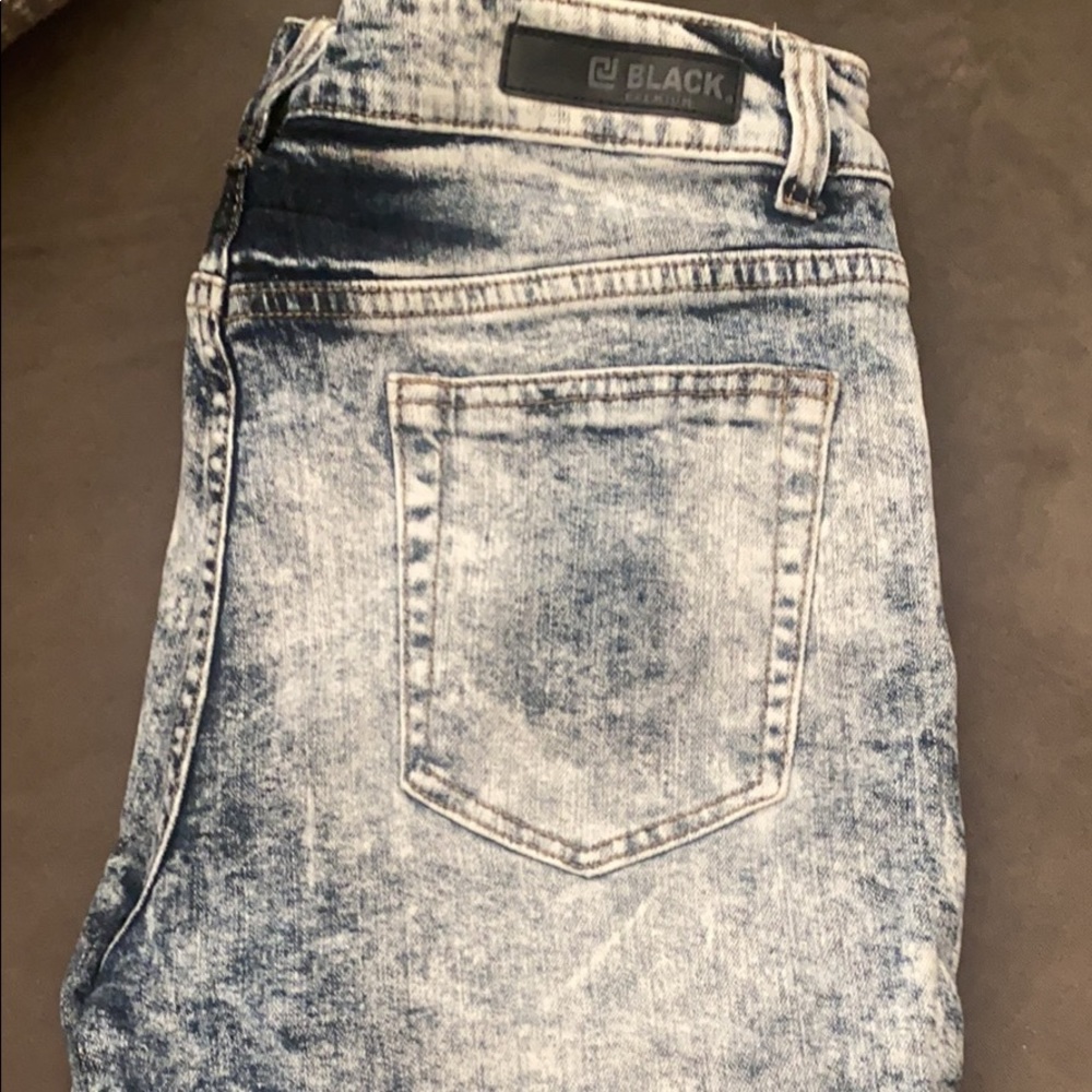 Men’s Black Premium Denim Shorts